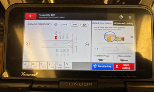 Automotive locksmith Spokane key cut by code service