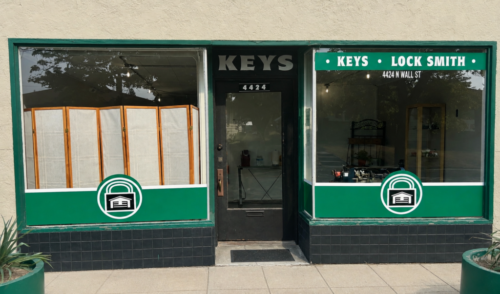 Front of Advantage Lock & Key storefront at 4424 N Wall St in Spokane